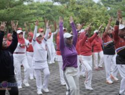 Kota Mojokerto Tuan Rumah Gebyar Senam PORPI se-Jawa Timur