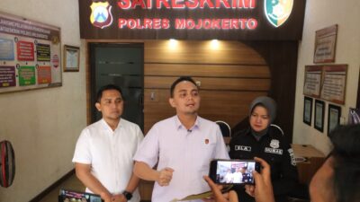 Polres Mojokerto Amankan 2 Tersangka Pencuri Truk Crane