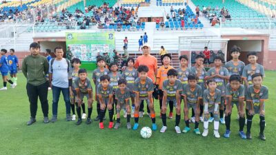 Direktur Tatag Triwibowo Motivasi PSG Unika U12 di Stadion G10N