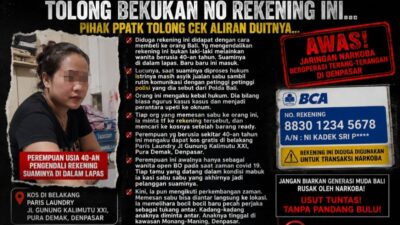 Jaringan Narkoba Denpasar Diduga Dikendalikan dari Balik Lapas
