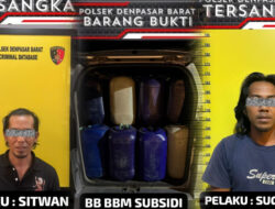 Polsek Denpasar Barat Amankan Dua Pria asal Madura