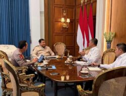 Presiden Prabowo Terima Kapolri di Istana Merdeka