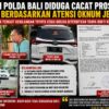 Diduga Cacat Prosedur, LP Xenia di Polda Bali Disorot