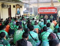 Driver Ojek Online Dikumpulkan Polres Mojokerto Kota