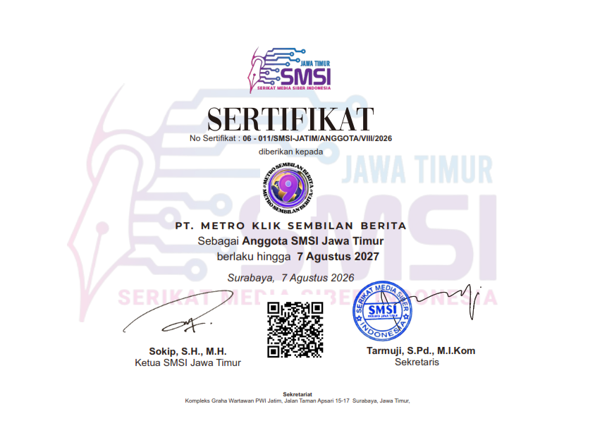 SMSI Jatim Sertifikat