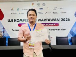 Prengki Wirananda Pengurus SMSI Sumenep Raih UKW Utama
