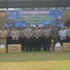 Kapolres Mojokerto Kota Beri Trofi Juara Lomba Pos Satkamling