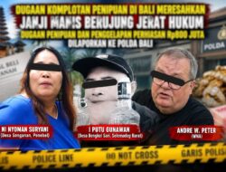 Diduga Komplotan Penipuan Tanah dan Perhiasan Resahkan Bali