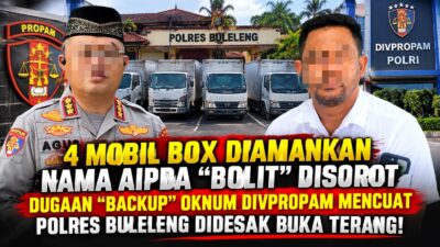 Kasus 4 Mobil Box, Oknum Polisi Buleleng Aipda KB Tuai Sorotan!